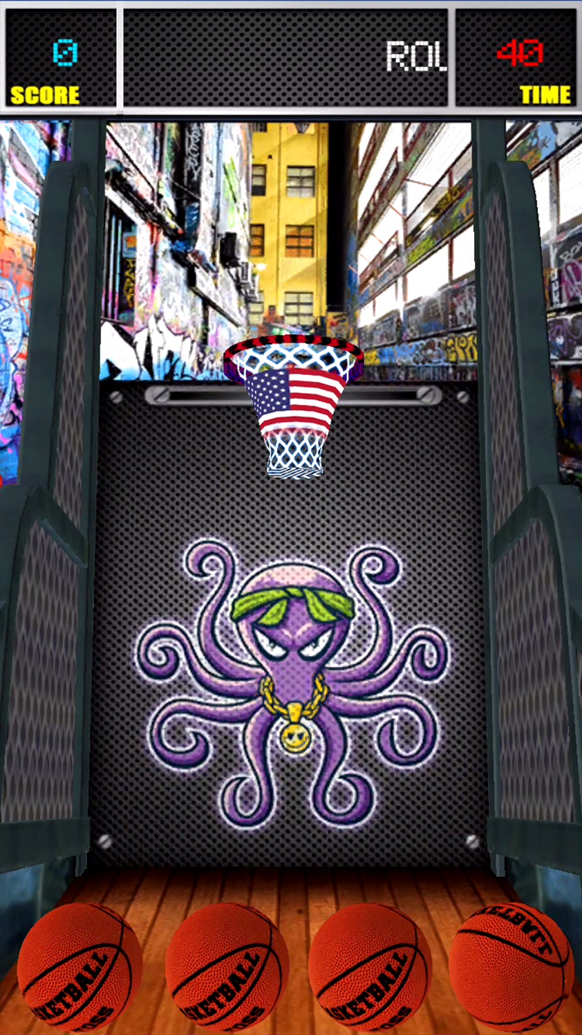 バスケットボールトーズスター数 3Dバスケットボールシミュレータ androidアプリスクリーンショット2