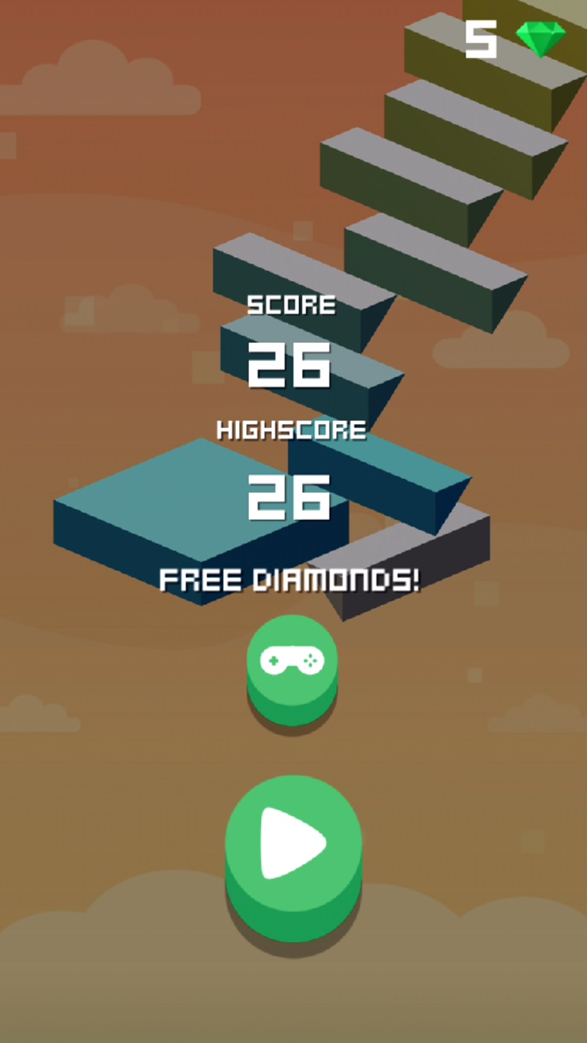 androidアプリ Chickens Jump Stairs攻略スクリーンショット5
