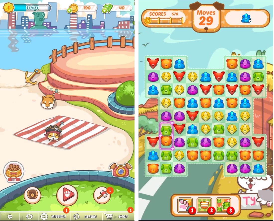 Fancy Dogs - Puzzle & Puppies androidアプリスクリーンショット1