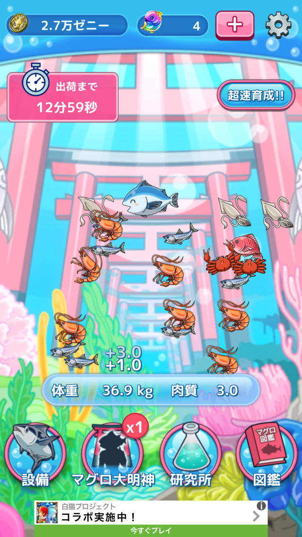 まぐろの神様 androidアプリスクリーンショット1