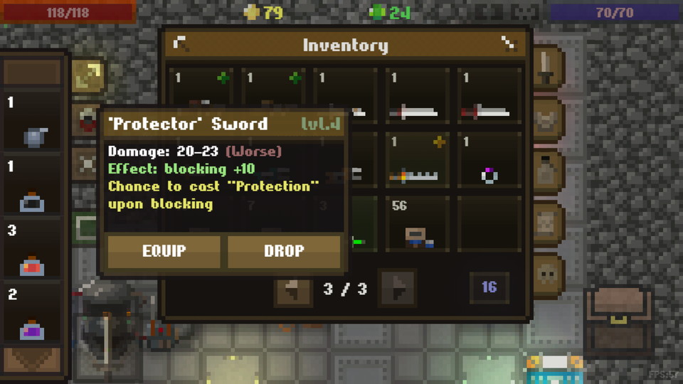 androidアプリ Caves：Roguelike（ローグライク）攻略スクリーンショット7