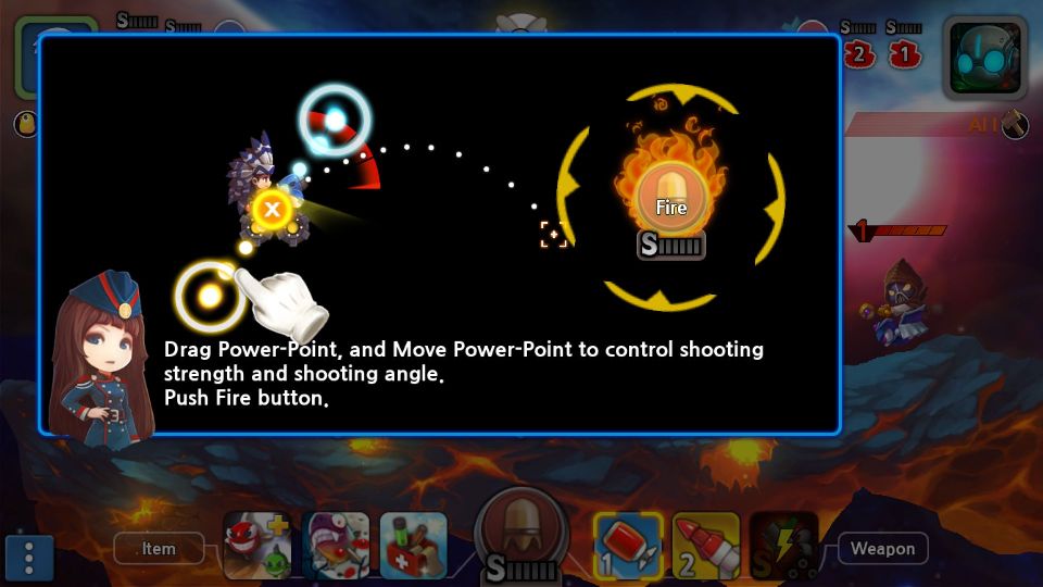 androidアプリ GunboundM（ガンバウンドM）攻略スクリーンショット1