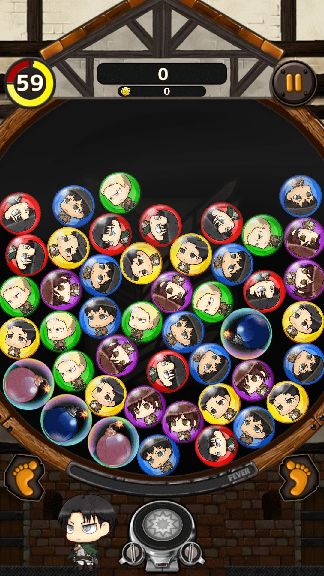 androidアプリ 進撃の巨人 チェインパズルフィーバー（チェンパズ）攻略スクリーンショット3