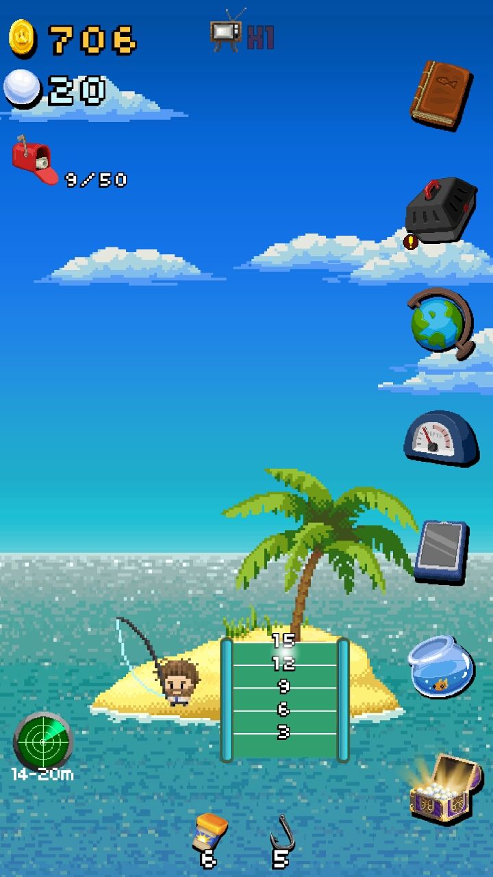 androidアプリ 孤島Fishing攻略スクリーンショット1