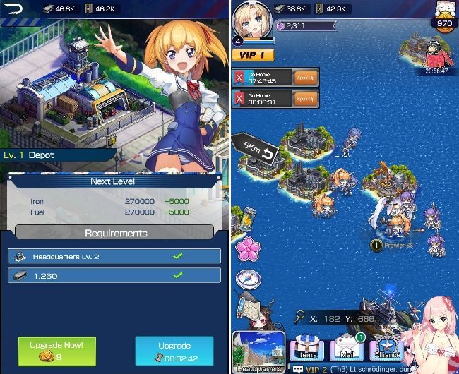 Battleship:War Girl（バトルシップ：ウォーガール） androidアプリスクリーンショット1