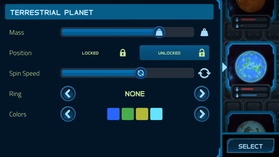 Pocket Universe - 3D Gravity Sandbox Free androidアプリスクリーンショット3