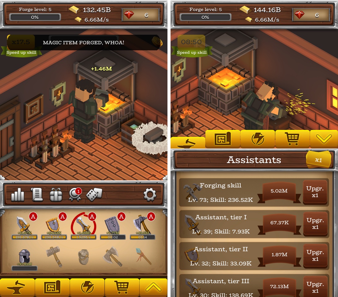 ForgeCraft -Idle Tycoon-（フォージクラフト） androidアプリスクリーンショット2