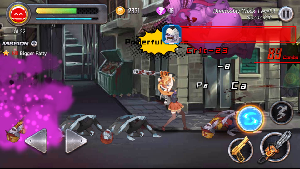 androidアプリ The Girls：Zombie Killer（ザ・ガールズ）攻略スクリーンショット3