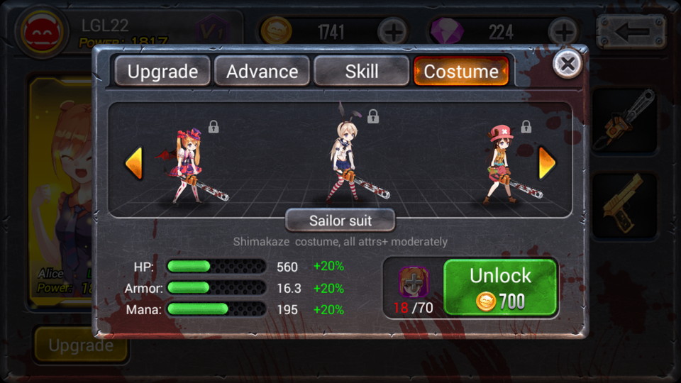 androidアプリ The Girls：Zombie Killer（ザ・ガールズ）攻略スクリーンショット7