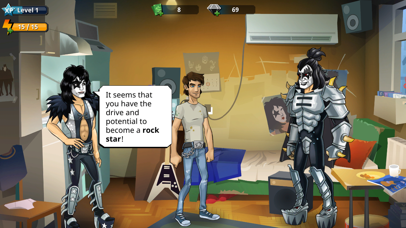KISS Rock City(キッス・ロック・シティ) androidアプリスクリーンショット1