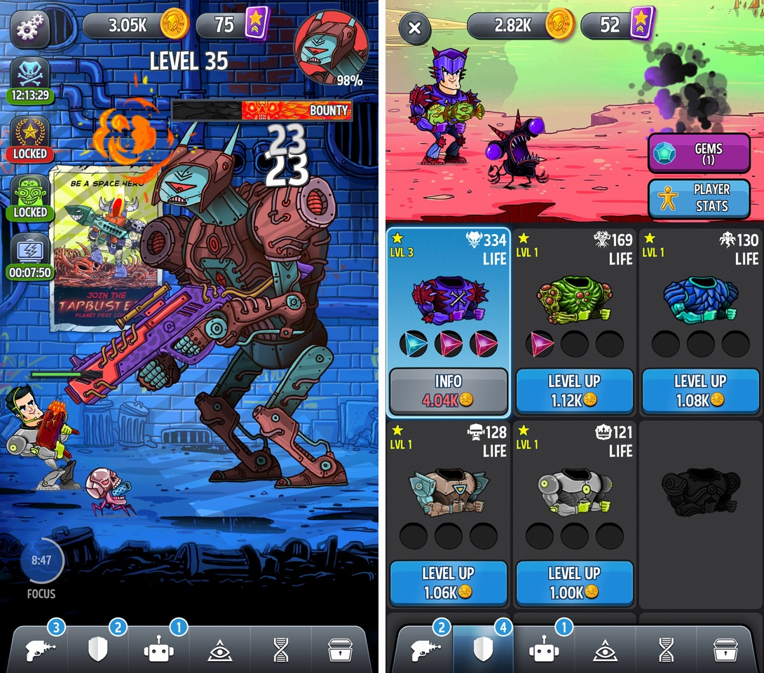 Tap Busters：Galaxy Heroes（タップバスターズ） androidアプリスクリーンショット1