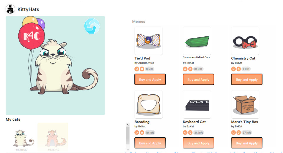 クリプトキティーズ（CryptoKitties）