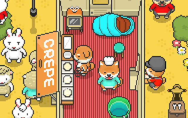 柴犬のクレープ屋さん
