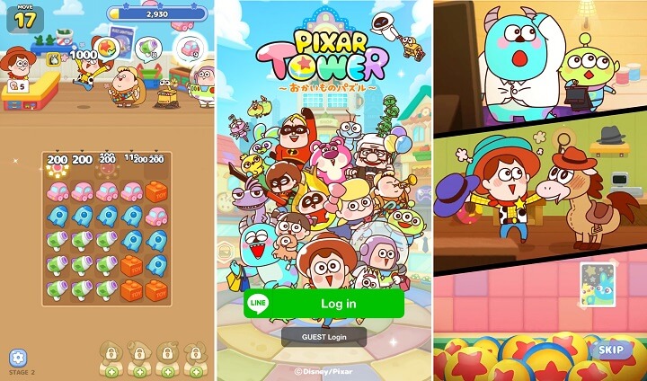 LINE：ピクサー タワー ～おかいものパズル～