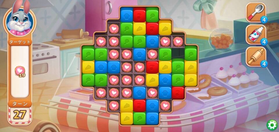 スイートエスケープのゲーム画面