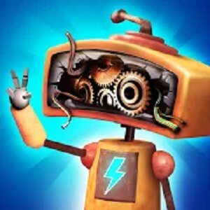 充電された小さなロボットのアプリアイコン