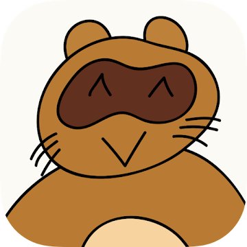 1/10の確率でたぬきに有り金全部奪われるゲームのアプリアイコン