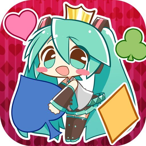 初音ミク みんなで大富豪のアプリアイコン