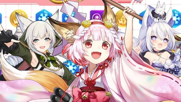 ちっぱい「神通」や巨乳の「出雲」が新たに登場した夏祭りイベント真っ最中の艦船×美少女化系マッチ3パズルRPG『パズルガールズ』の画像