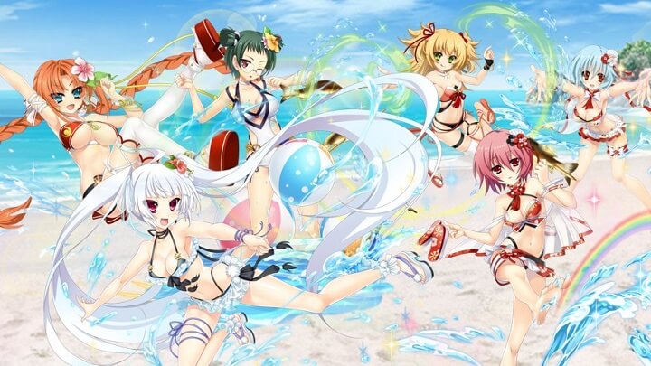 冬のこの時期に「水着イベントガチャ」の第1弾と第2弾が一挙に復刻する戦国美少女育成RPG『戦国†恋姫オンライン ～奥宴新史～』の画像