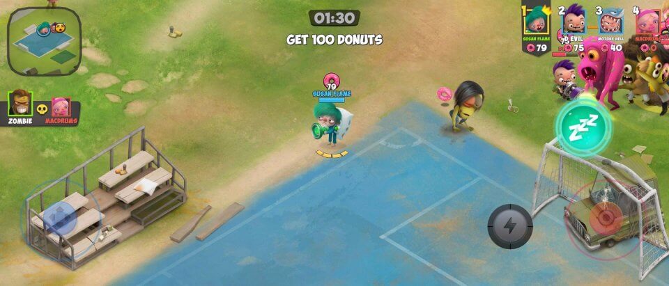 Kids vs Zombies: Donuts Brawl