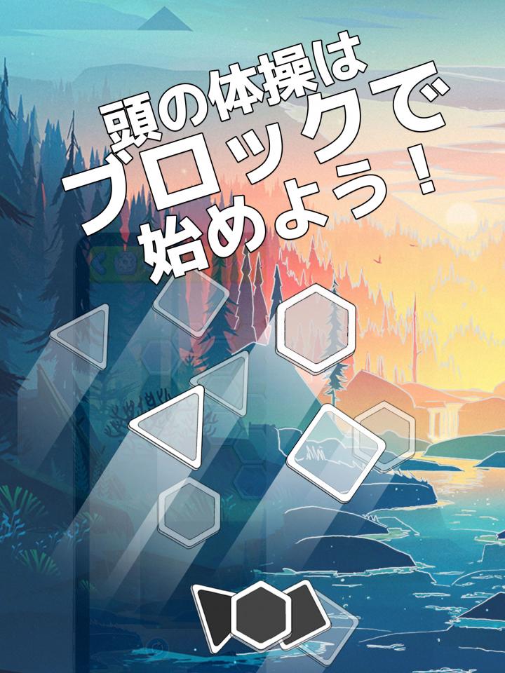 脳ブロ：形で遊ぶブロックパズルの画面