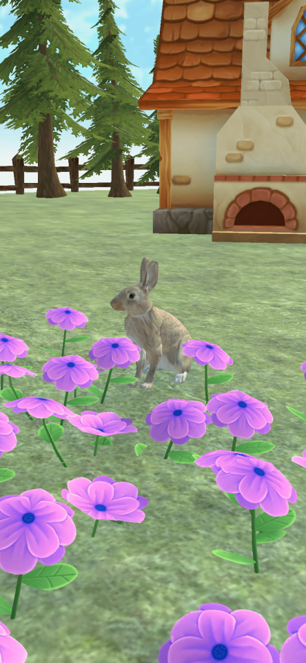 うさぎセラピー  – ペット育成ゲームの画面