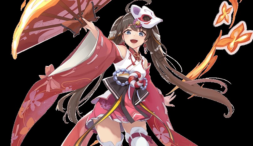 不知火（CV：竹達彩奈）と一緒に冒険しよ！神々の戦いの陣営を選ぶ和風のファンタジーMMORPG『神界奇伝～八百万神の幻想譚～』の画像