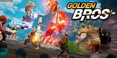 ゾンビを倒しつつ相手チームと戦う3v3のオンライン対戦「Golden Bros」サービス開始の画像