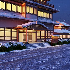 脱出ゲーム　雪照らす温泉街のアプリアイコン