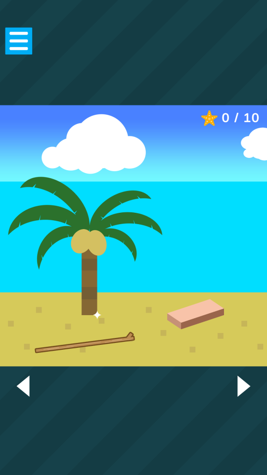 脱出ゲーム ：楽しい島からの脱出の画面