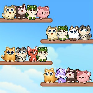 猫の並べ替えパズル：可愛いペット ゲームのアプリアイコン