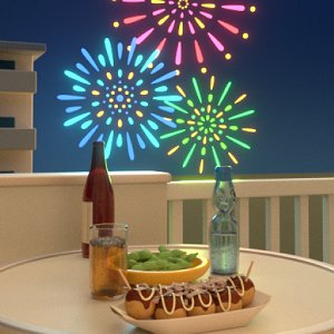 脱出ゲーム　窓辺の打ち上げ花火のアプリアイコン
