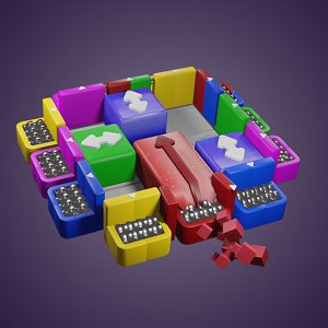 Color Blocks 3D：Slide Puzzleのアプリアイコン