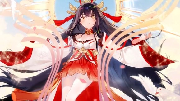 太ももまで神々しい「アマテラス（CV：M・A・O）」が登場！神話に登場する神が美少女になった放置育成RPG『女神楽園 ガーデス・パラダイス』の画像