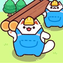 ねこ大工：かわいい放置ゲームのアプリアイコン