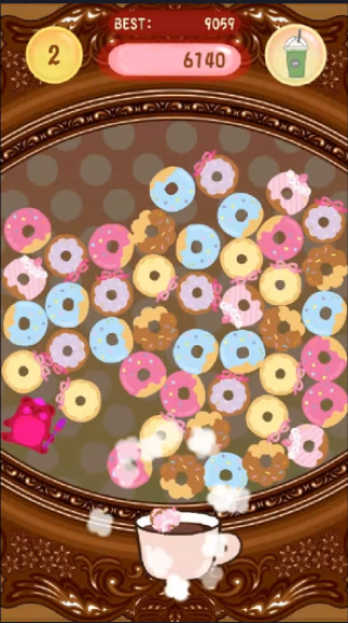 マッチパズルゲーム　Dooonuts !の画面