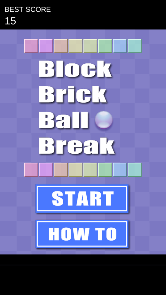 Block Brick Ball Break：ブロック崩しの画面