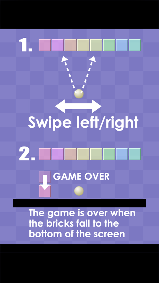 Block Brick Ball Break：ブロック崩しの画面