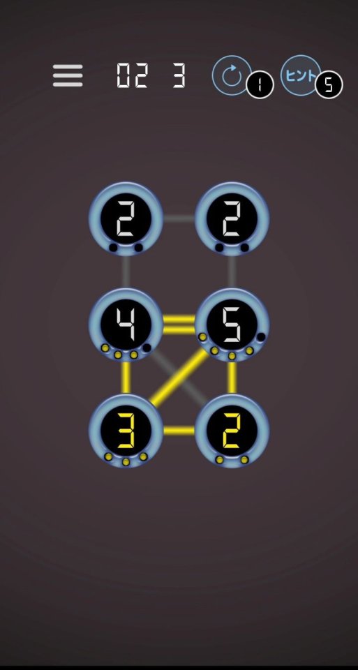 書かれた数字だけ電線をつなぐパズル