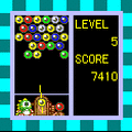 パズルボブルの当時のゲーム画面