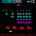 スペースインベーダーの当時のゲーム画面2