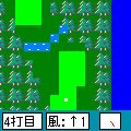 ちょー簡単ゴルフ　1/2下の当時のゲーム画面3