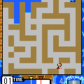 ウォーターラビリンス Ｆ用の当時のゲーム画面