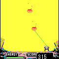 メテオ Ｆ用の当時のゲーム画面