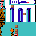 くまブロック F用の当時のゲーム画面