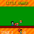 LITTLE HAMMERの当時のゲーム画面
