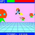 スペースハリアーの当時のゲーム画面3