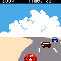 アウトランの当時のゲーム画面