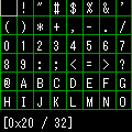 ASCII chartの当時のゲーム画面